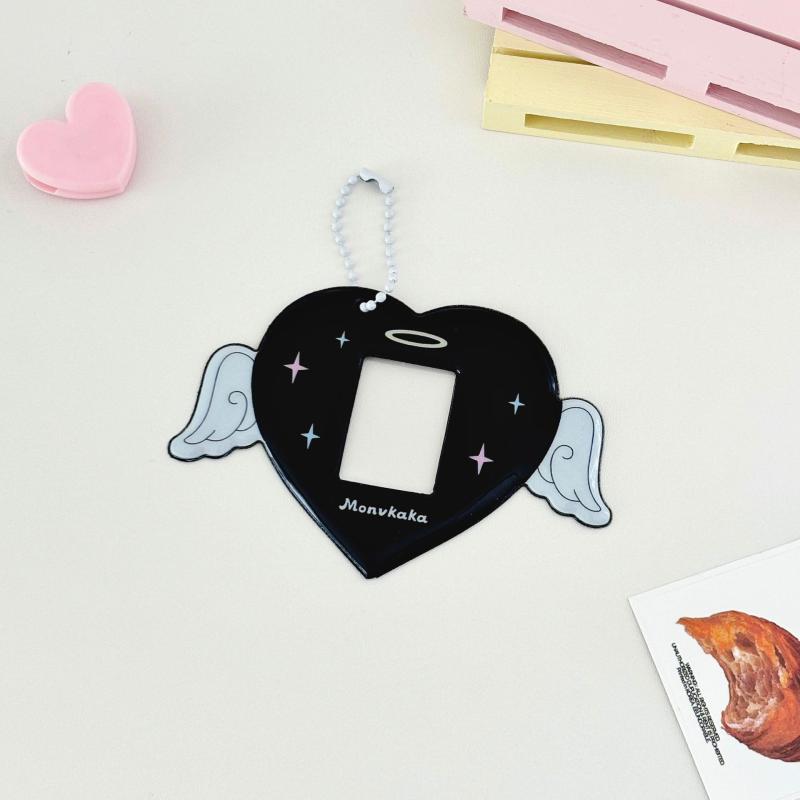 

Инс Мультяшный Любовь Крылья Держатель для Фотокарточек Kpop Чехол для Карт Рамка для Фотографий Идола Фотоальбом Рукав для Карты с Подвеской Брелок