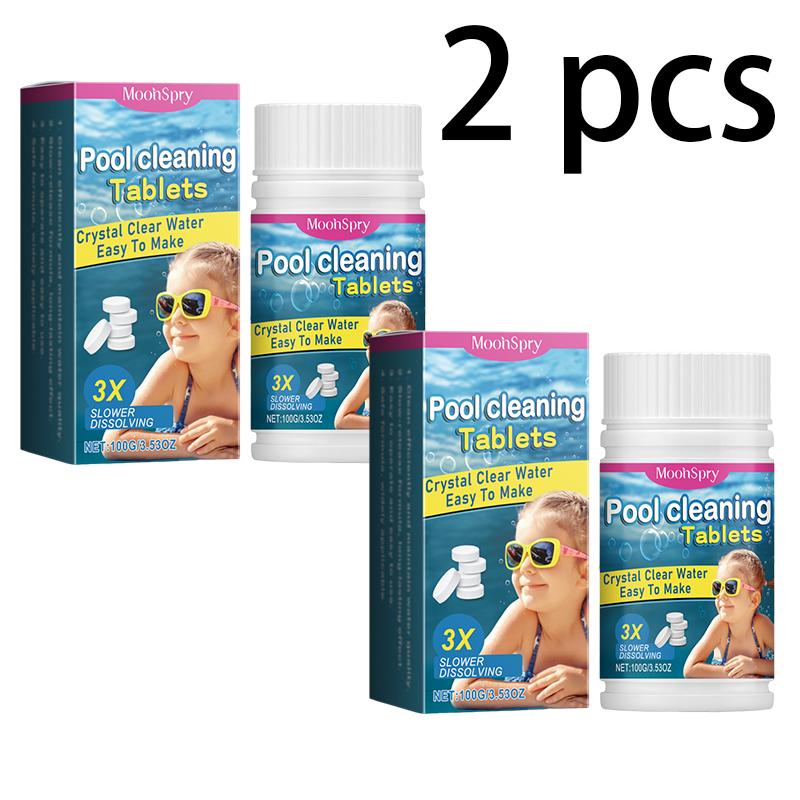 Pool Cleaning Slow-Release Tablets Pool Water Decontamination Deodorizing Cleaning Multi-Purpose Cleaning Effervescent Tablets