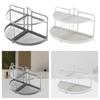 2 Layer Desktop Organizer Multifunction Folding Stable Makeup Storage Rack Spice for Home