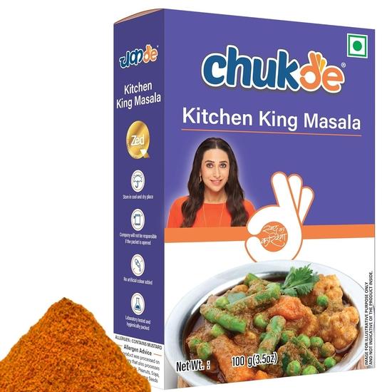 Chukde - Kitchen King Masala - Powder Blend Spice - Aromatic and Savory Spice Mix for All Your Recipes - 100 Gm (Pack Of 2)