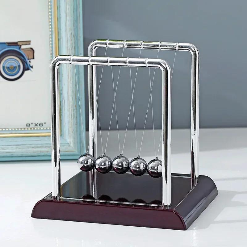 Extra Large Size Newton's Cradle Metal Pendulum Ball School Teaching Supplies Physics Science Pendulum Desk Table Decor Gifts