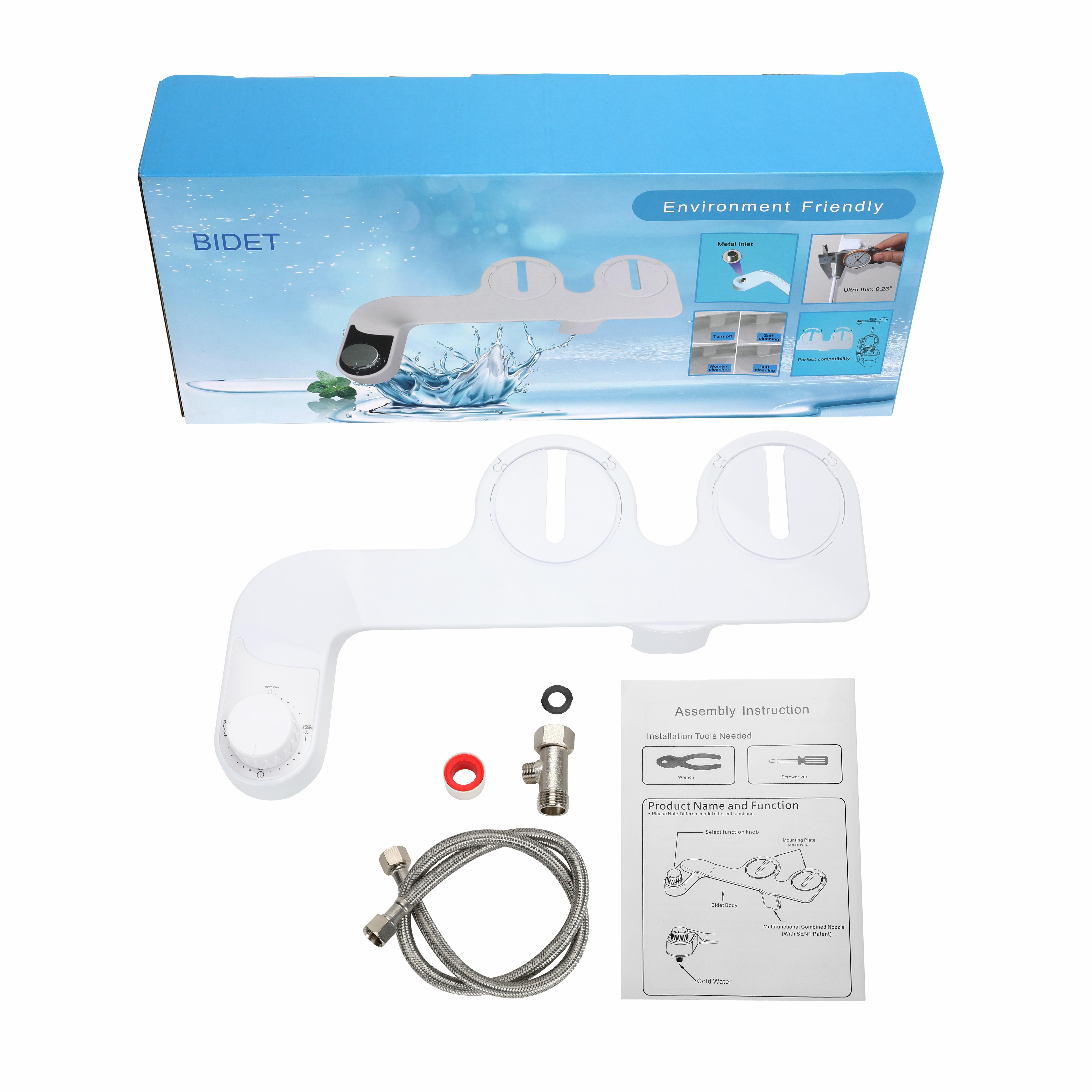 2025 New Toilet Seat Bidet Attachment Non Electric Bidet Toilet Attachment Toilet Bidet Attachment (White,ABS) белый