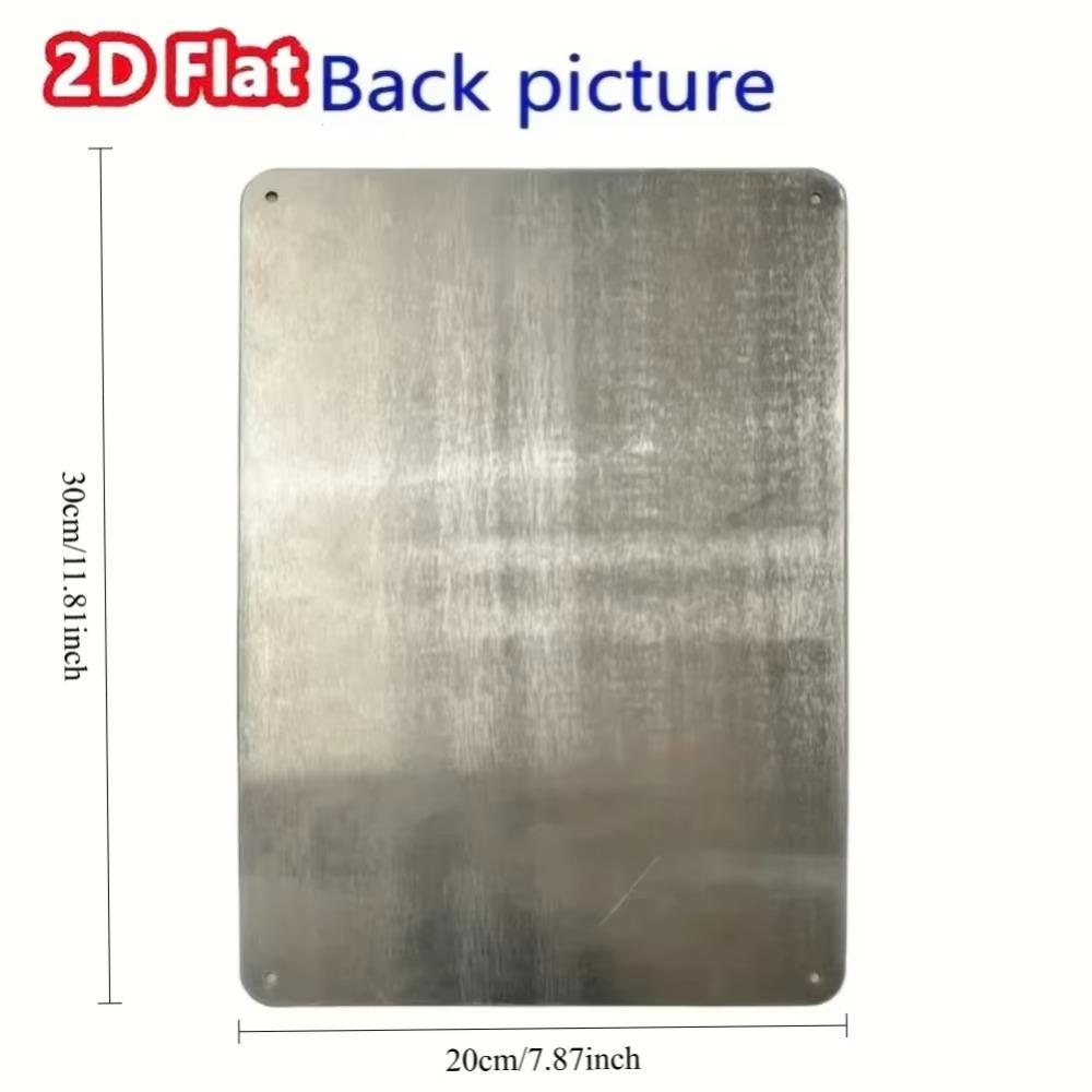 Vintage Metal Wall Art Frameless Aluminum Print Waterproof Home Decor