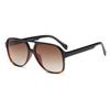 Fashion Vintage Retro 70s Sunglasses for Women Men Classic Large Square Frame Trendy Multicolor