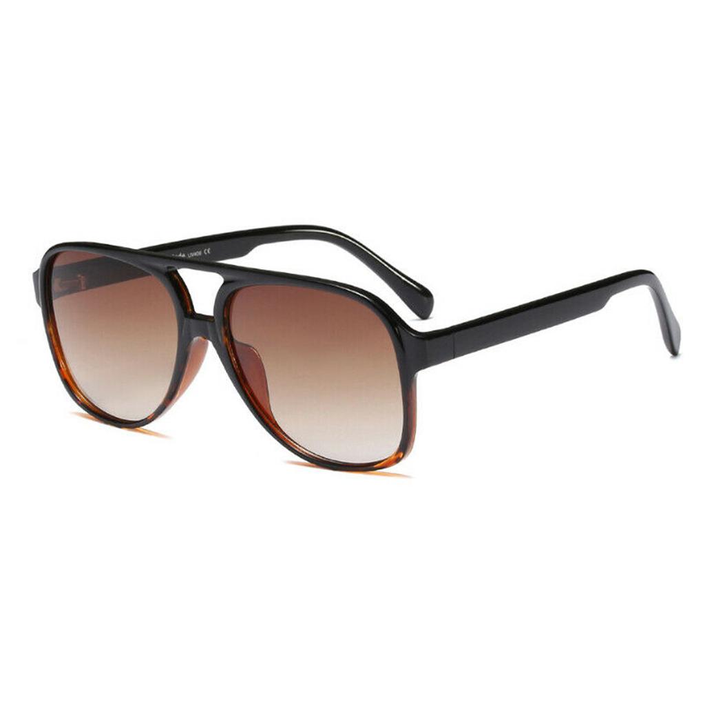 Fashion Vintage Retro 70s Sunglasses for Women Men Classic Large Square Frame Trendy Multicolor