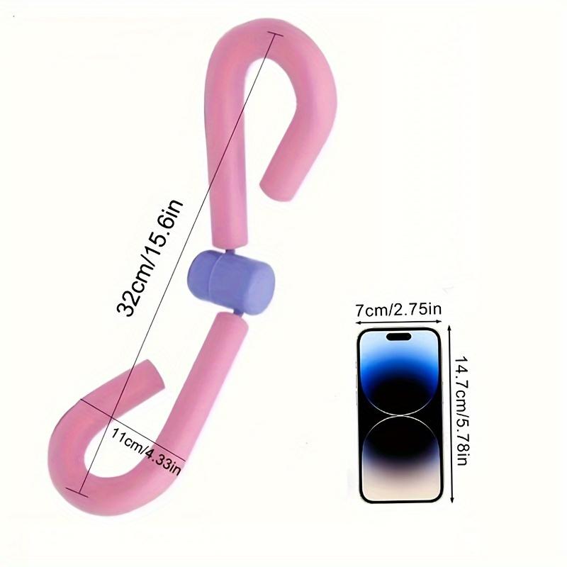 Pink Pelvic Floor & Thigh Toner Leg Shaping Tool with Ergonomic Grip for Hips, Inner Thighs, and Glutes Workouts Leg Exerciser