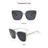 Brand Designer Cat Eye Sunglasses Woman Vintage Black Mirror Sun Glasses For Fashion Big Frame Cool Sexy Female Oculos