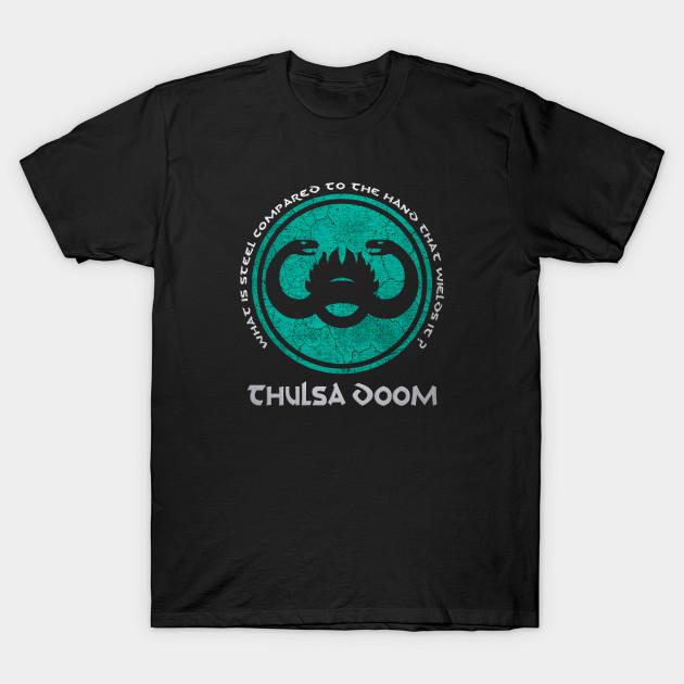 Men Black Print T-shirt Mod.4-3 Conan The Barbarian Thulsa Doom No-Cut Transfer Paper Print Cotton Tshirt S чёрный