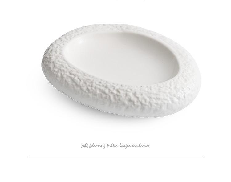 Artistic Ceramic Rock Pattern Plate: Irregular, High-End Design for Creative Cuisine In Hotels and Private Kitchens