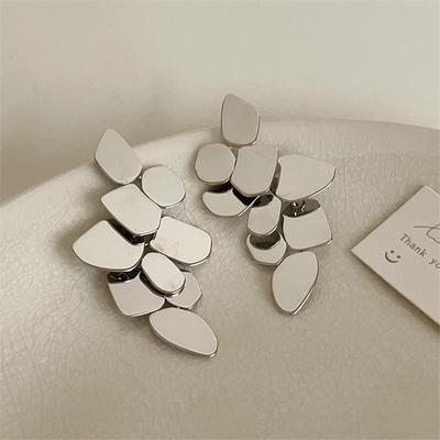 Onregelmatige metalen hanger oorbellen Europese Amerikaanse stijl persoonlijkheid mode Stud Oorbellen mevrouw meisje reizen bruiloft accessoires