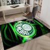 Green And White Passion Printed Area Rug for Office, Chair Rug, Decorative Carpet Floor Mat, Large Size Fan gifts Christmas gifts