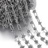 1M/Pack 6.5*12.5mm Stainless Steel Knot Chains Golden Handmade Chains for DIY Necklace Bracelets Jewelry Making Accessories