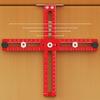 Aluminum Cabinet Handle Jig Adjustable Punch Locator Tool Metric/Inch Drilling Template Guide Positioning Ruler for Drawer Knobs