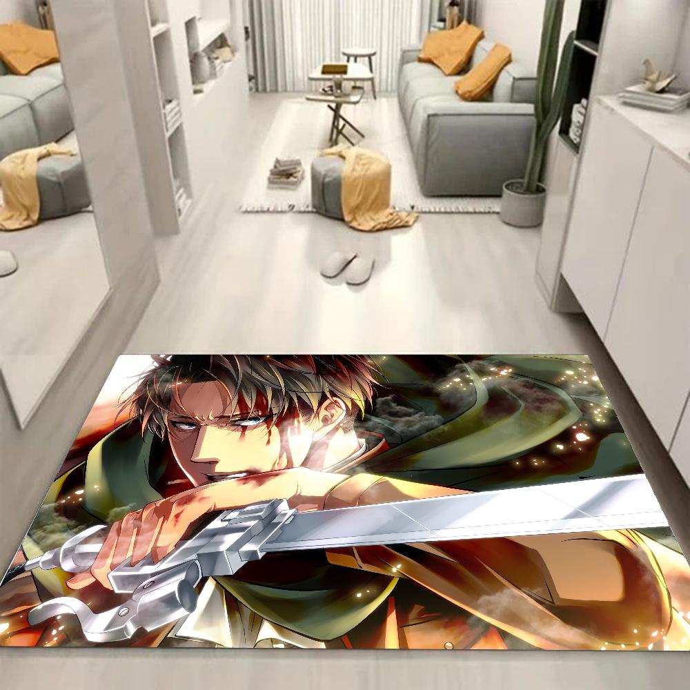 1 Stück Anime Attack On Titan Levi Ackerman Saugfähige Matten Rutschfeste Matten Heimdekorationszubehör Teppiche Heimküchenbodenmatten