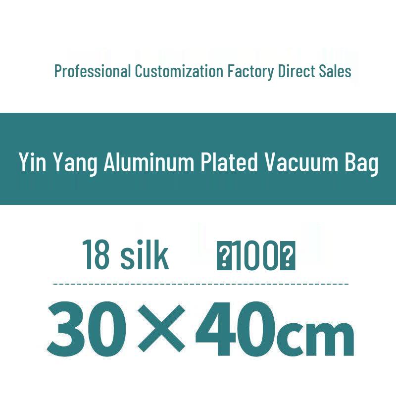 Translucent One-Side Aluminum Foil Vacuum Food Storage Bag
