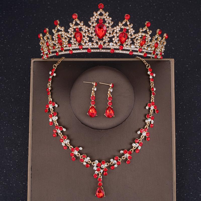 Baroque Crystal Tiaras And Crowns Rhinestone Bridal Jewelry Set Bridal Wedding Hair Accessories Jewelry Crown Tiara For Women