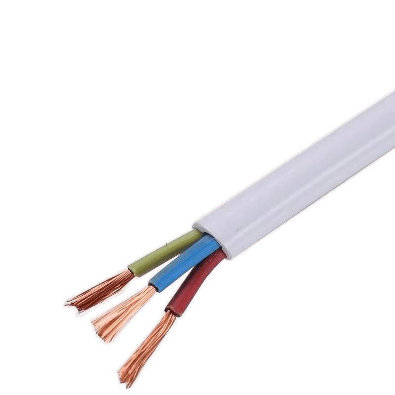 Three-Core Electrical Power Cord with Outdoor Plug and Integrated Three-Prong Connector