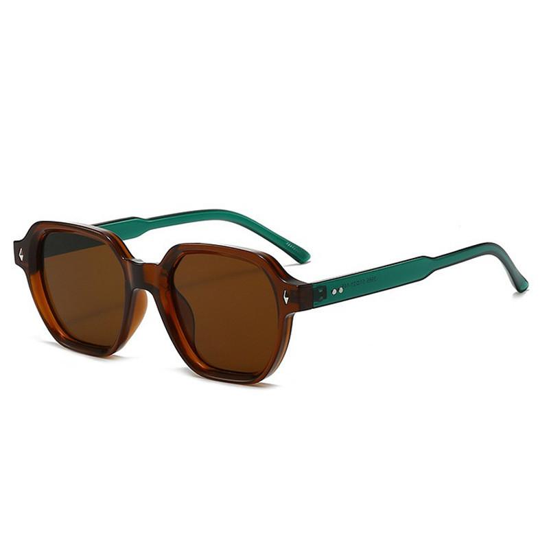 

Vintage Geometric Sun Glasses For Women With Uv400 Polarized Lens For Travel And Parties TeaFrameTeaLens