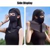 Fashion Ice Silk Sun Protection Mask UPF50+ Full Face Anti-UV Neck Scarf Dustproof Neck Protection Sunshade Face Mask Cycling