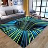 3D Vertigo Stereo Vision Living Room Carpet Vortex Bedroom Full of Bed Side Blanket Sofa Blanket Mat