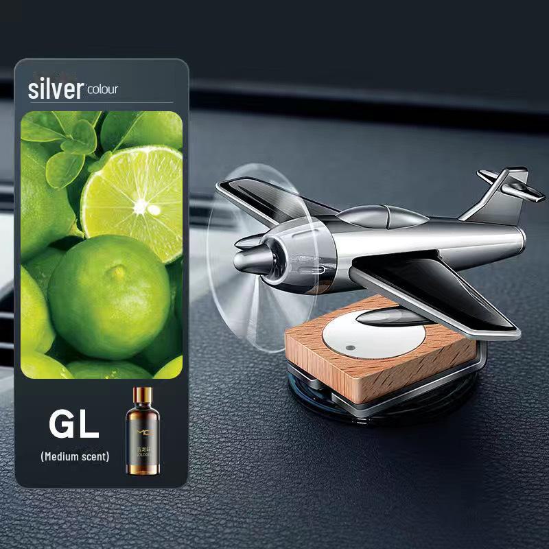 

Автомобильный парфюм и ароматерапия со стойким легким ароматом, высококачественные украшения для самолетов на солнечных батареях. серебряный