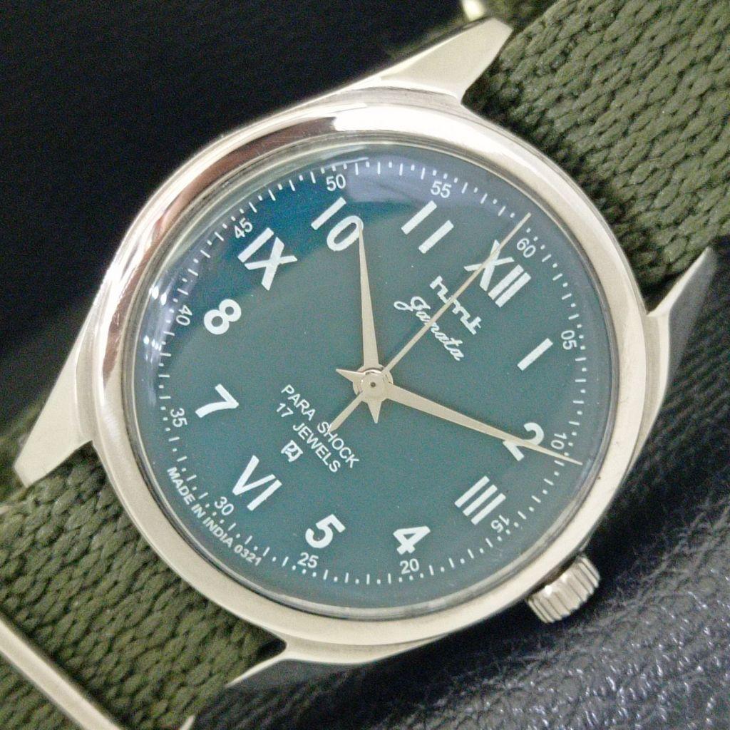 

ВИНТАЖНЫЕ ЧАСЫ HMT JANATA С РУЧНЫМ ЗАВОДОМ, ИНДИЙСКИЕ МУЖСКИЕ, ЦИФЕРБЛАТ ЗЕЛЕНОГО ЦВЕТА a700081-5 R201-a700081