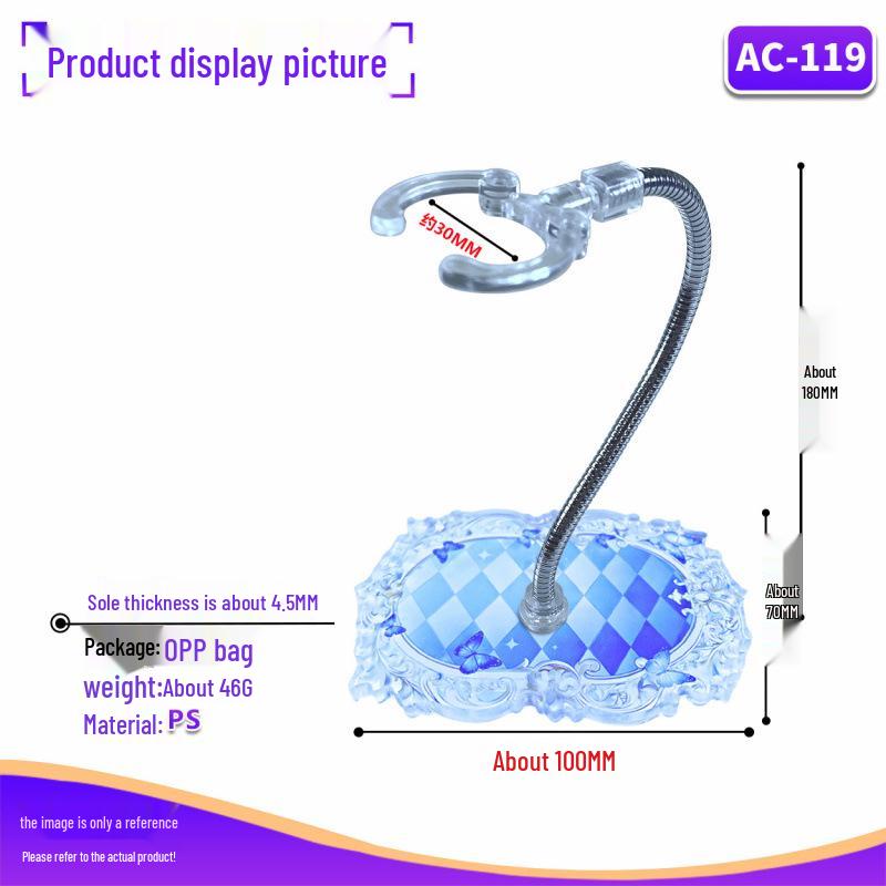 BJD Compatible 12"/8"/6" Telescopic Adjustable Doll Stand