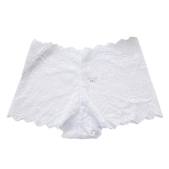 Women's Plus Size Sheer Underwear Invisible Seamless Hipster Lace Boyshorts Panties Sexy High Waisted