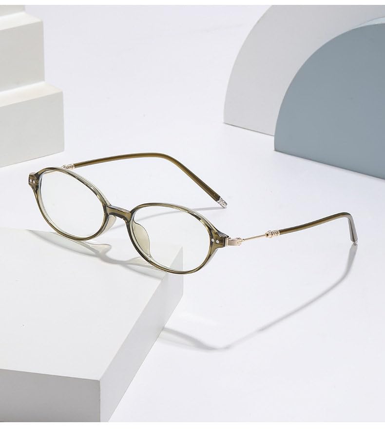 Progressive Multifocal Reading Blue Light Unisex Resin Titanium Power [AMMGLSS] Glasses, Blocking, Half-Rim Glasses, Lenses, Alloy, Men's & Women's,