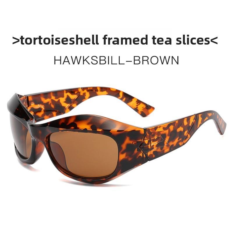 Punk Hiphop Trendy Sunglasses With Polycarbonate Lenses For Streetwear And Outdoor Activities