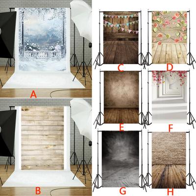 3x5ft Vinyl Wooden Floor Flower Backdrops Photography Studio Props Background