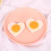 1/2Pcs Simulation Fried Egg Decoration Heart-shaped Fake Poached Egg Model Realistic Food Toy DIY Home Decor Ornament Photo Props
