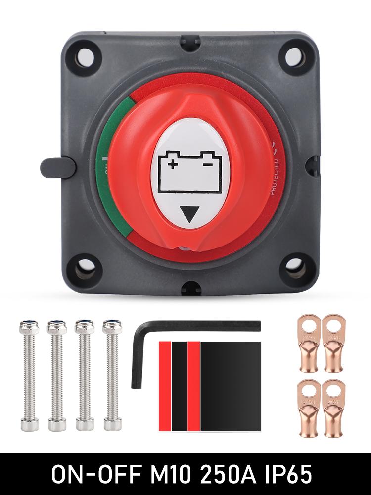 200A 300A 600A Disconnect Switch for Car 12V Battery Cutter Battery Isolator Switch 12v 2 and 4 Position Boat Battery 24V