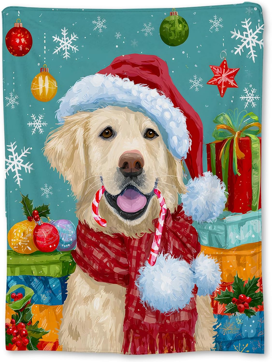 

Christmas Cute Santa Face Blanket, Soft Lightweight Flannel Pink Holiday Throw Blanket for Couch, Bed, Travel & Home Decor Gifts 75x90cm