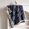 Luxury Leaf Print Scarf for Women Warmer Winter Imitation Cashmere Pashmina Scarves Shawls Female Thick Blanket Wraps Foul