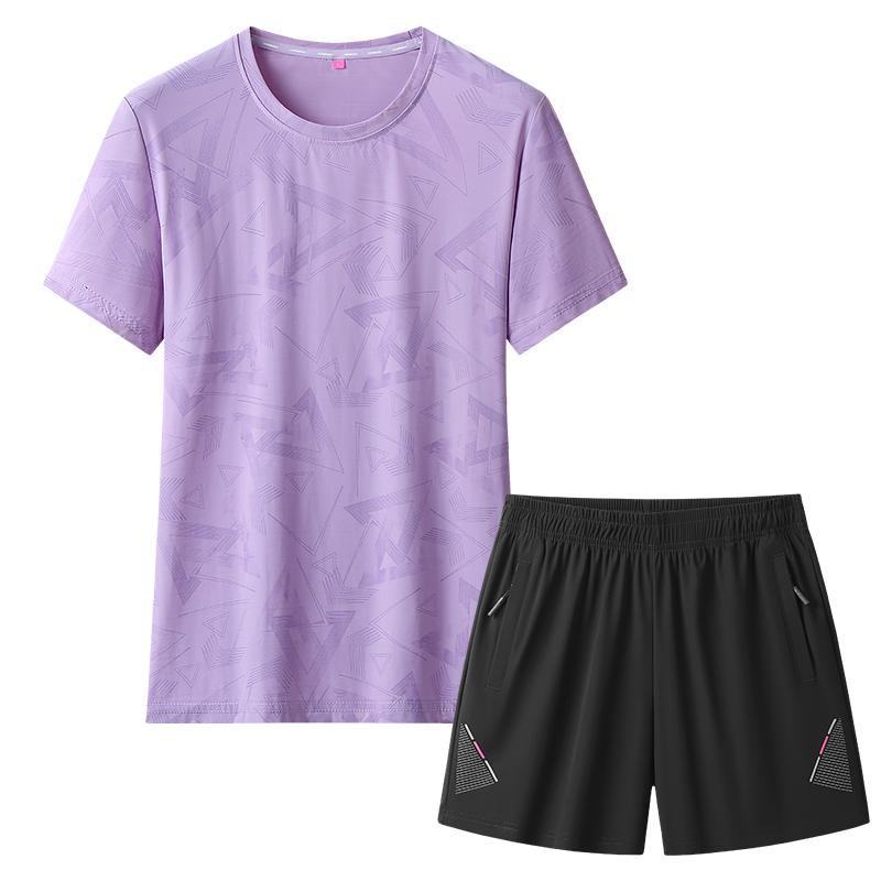 Short Sleeved Sports Suit Summer Loose Casual Two-piece Set