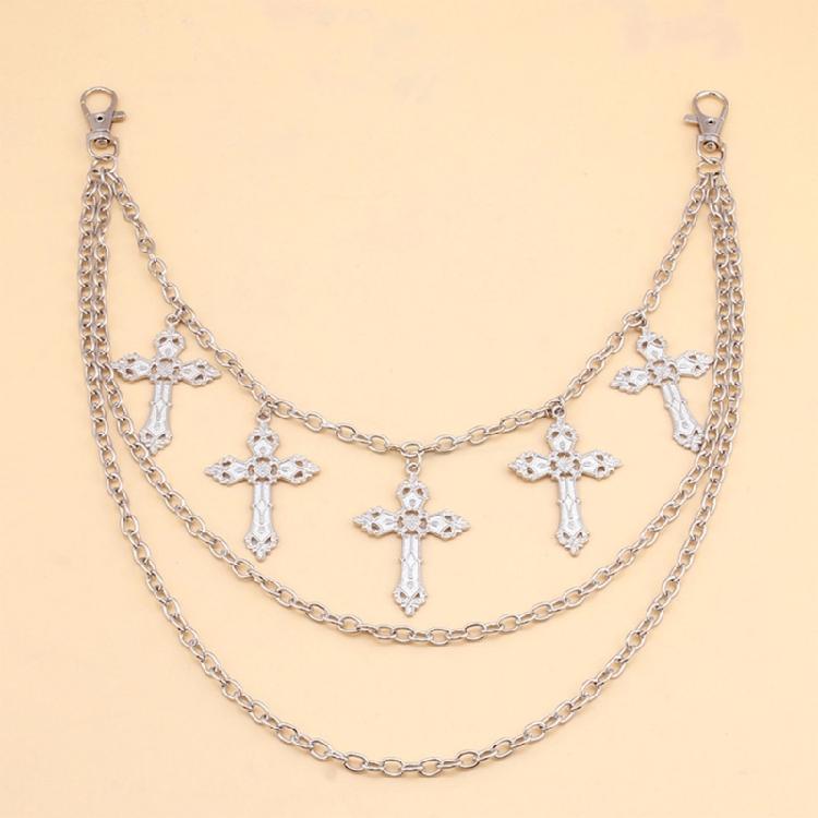 Pants Chain Belt Metal for Unisex Egirl Eboy Jeans Gothic Aesthetic Accessories