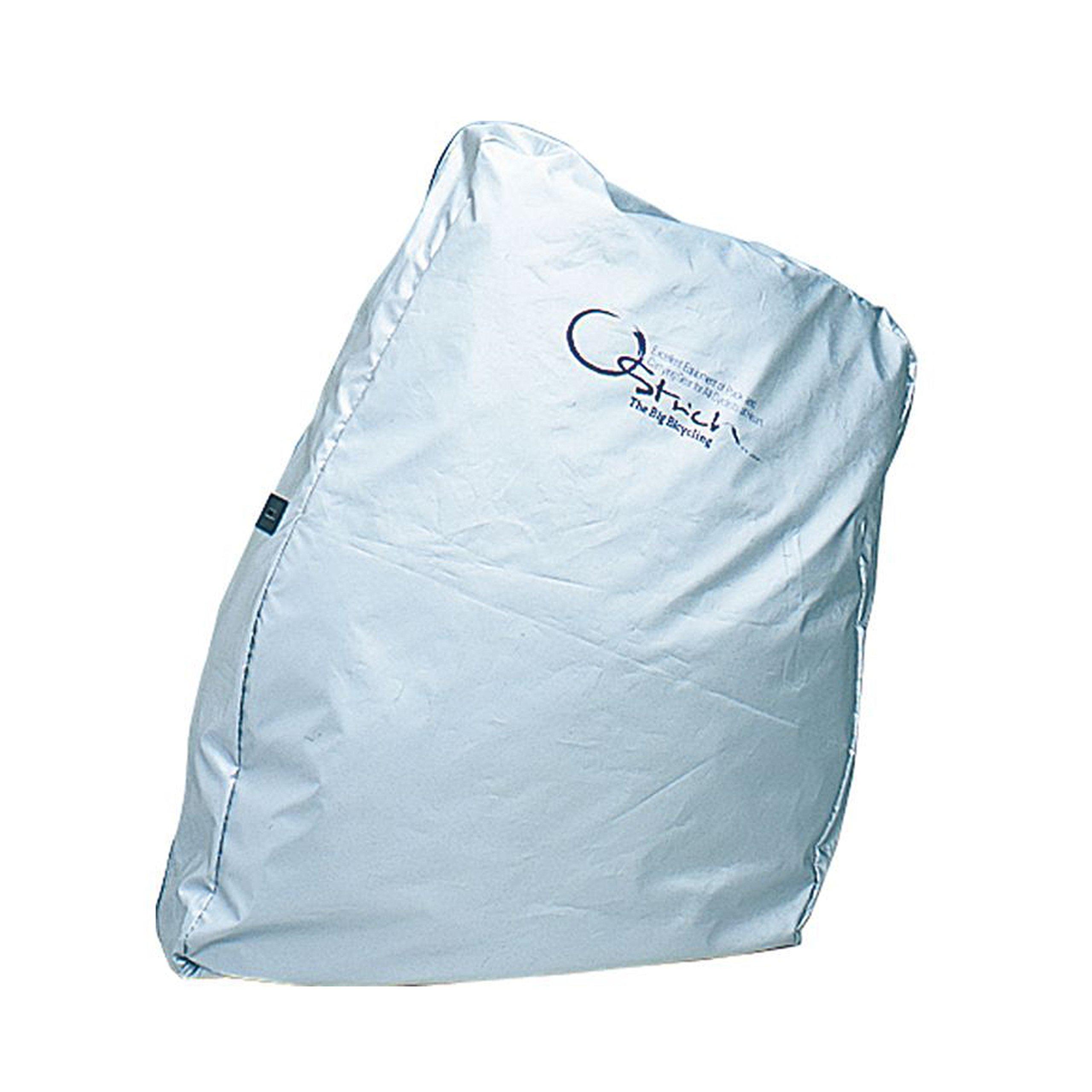 

Ostrich Road 320 Bike with Rear End Fittings Bag, Silver,