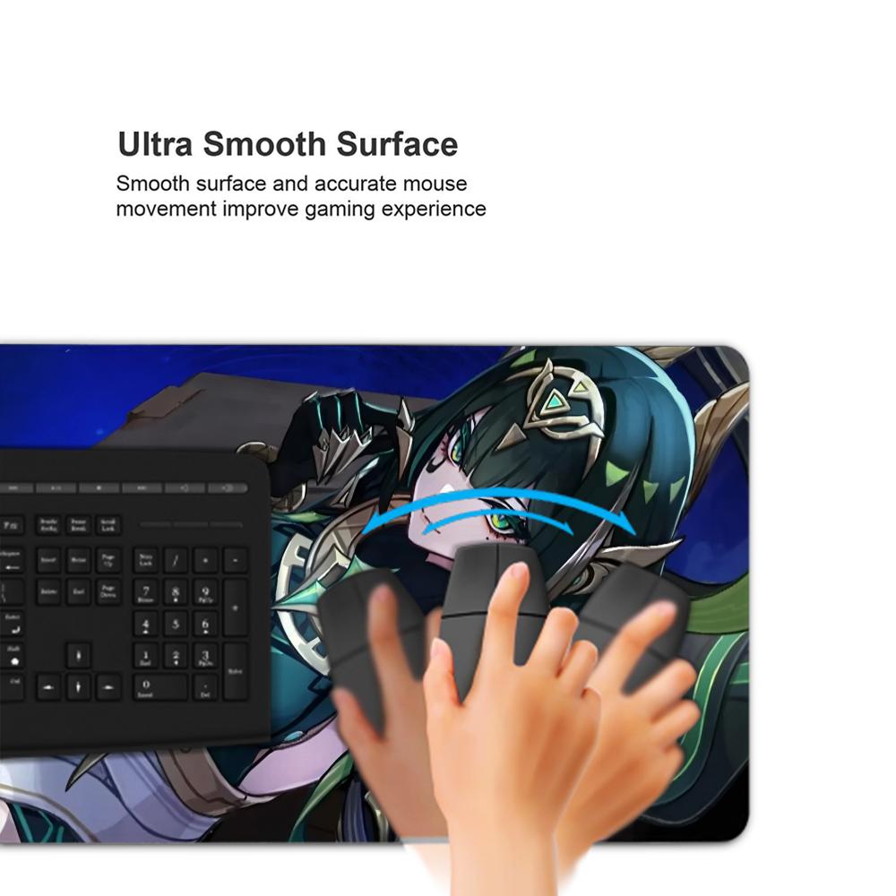 nefer genshin Mouse Pad 500X1000 mm Large Gaming Mousepad Gamer XL Rubber Otaku Keyboard Pad Laptop Desk Mat
