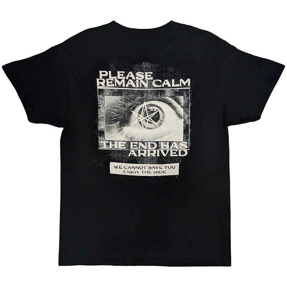 Bring Me The Horizon T Shirt Remain Calm Band Logo new Official Mens Black