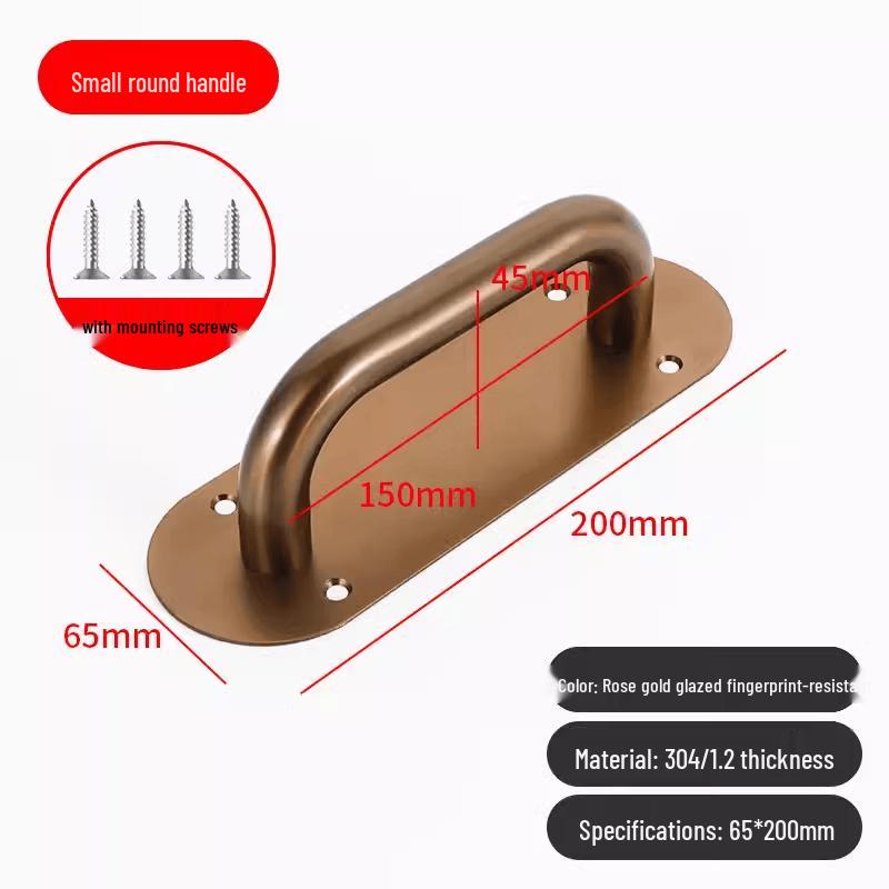 

Jundingying 304 Stainless Steel Rose Gold Sliding Door Handle