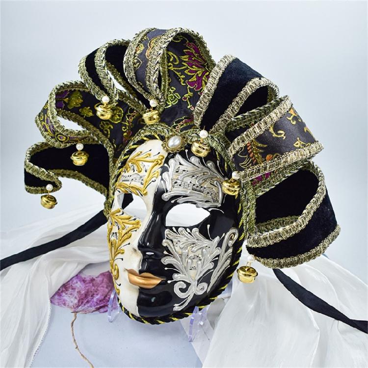 Masquerade Mask for Men Women Venetians Jester Mask Halloween Cosplay Party Costume Cosplay Mask for Wall Decorations