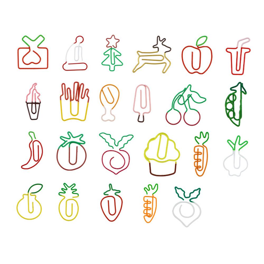 10 Pieces Cartoon Vegetabl Creative Carrot Metal Office School Supplies Cute Paper Clips Gift