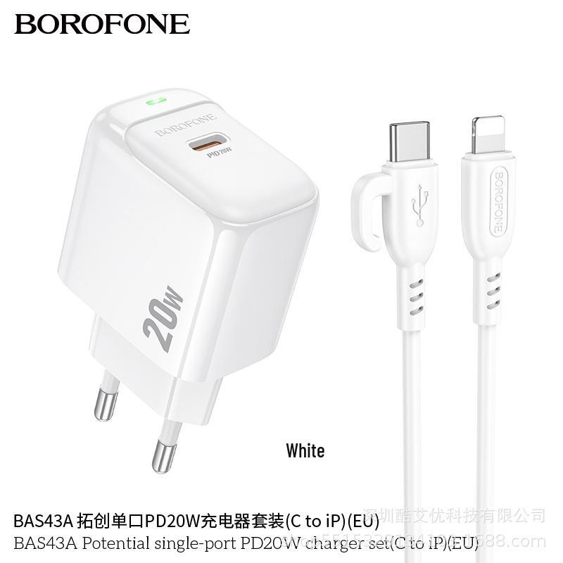 BAS43A EU Type-C 20W Fast Charger for Apple 14/15 Devices