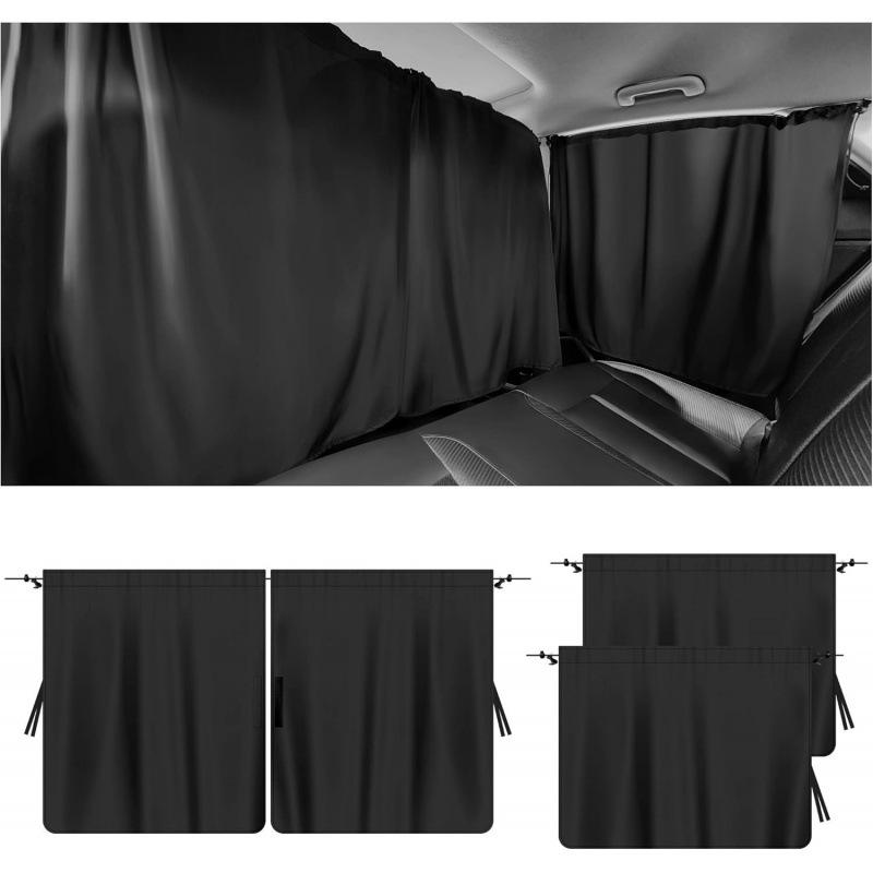 Universal Car Side Window Sun Shade Mesh Privacy Curtain