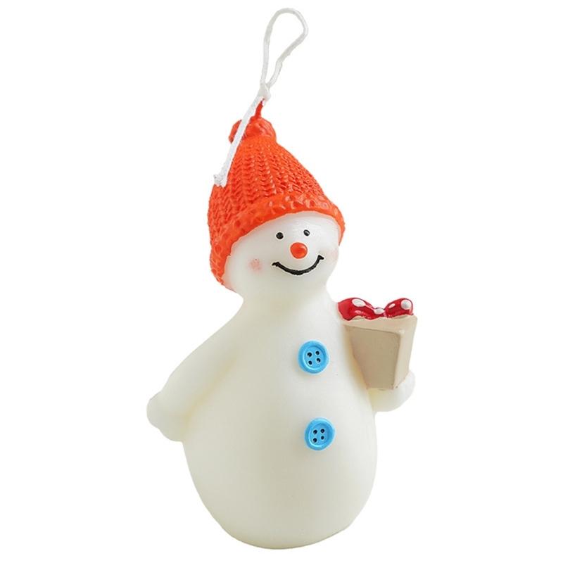 Natural Soys Wax Snowman Candle With Cleaning Burn For Holiday Ambiances Elegant Festival Table Centerpiece