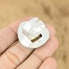 Natural Bauxite 925 Silver Promise Cresent Moon Adjustable Ring For Girls