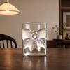 Bow Glass Cup, Breakfast Milk Coffee Mug, 300ml Whiskey Tumbler for Juice, Heat Resistant Tea Cup, Home Bar Decor Gift for Women