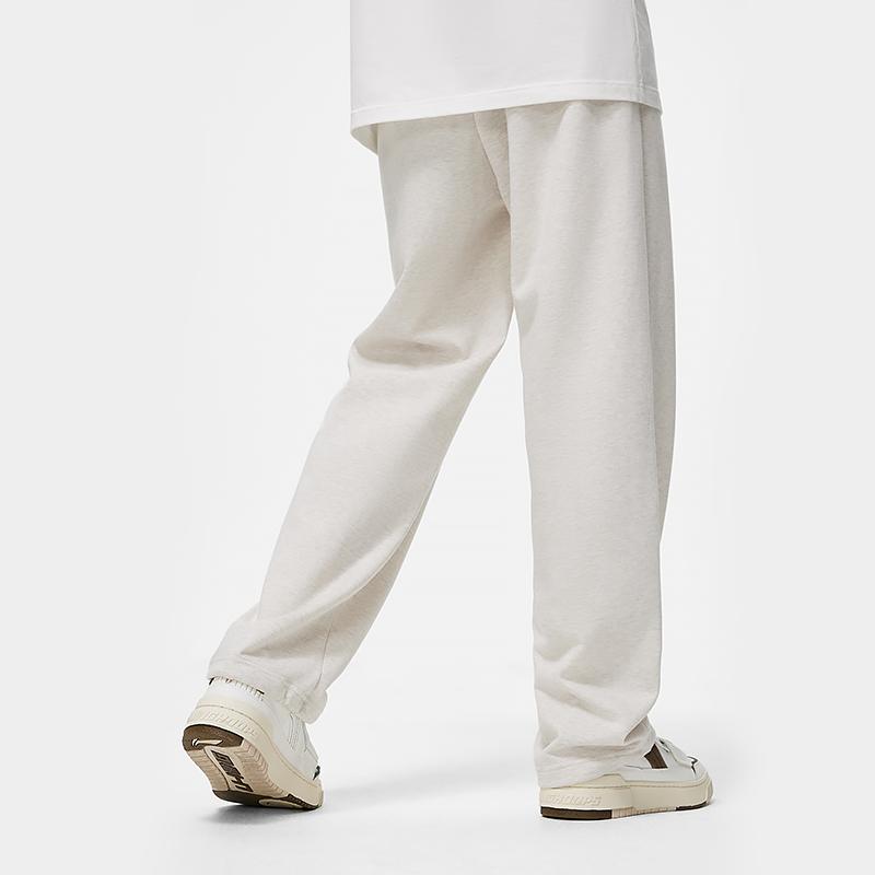 Li Ning Badfive Quick-Dry Cool Breathable Mid-Waist Drawstring Casual Knitted Sports Pants Men pants Flower-Gray Tile-Gray AKLU815-2