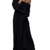 Autumn Hot Style Lazy Style Long Robe Women's Home Wear Casual Comfortable Solid Color Loose Dress